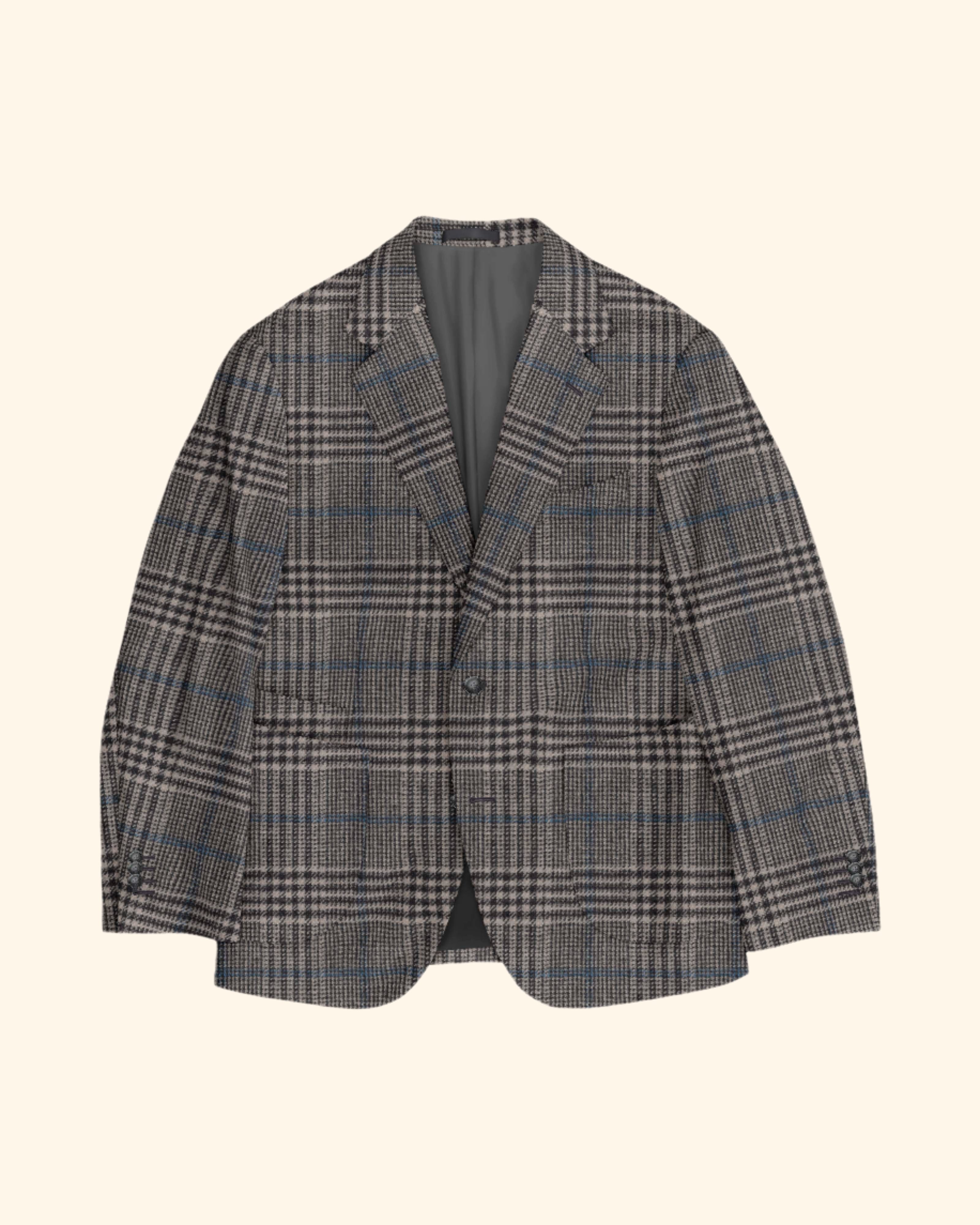 Exploded Grey Plaid Sport Jacket