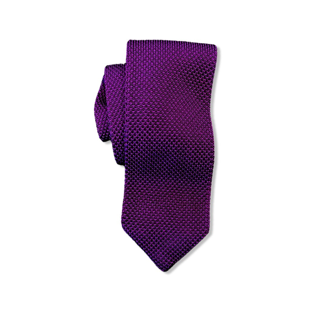 Purple Knit Tie