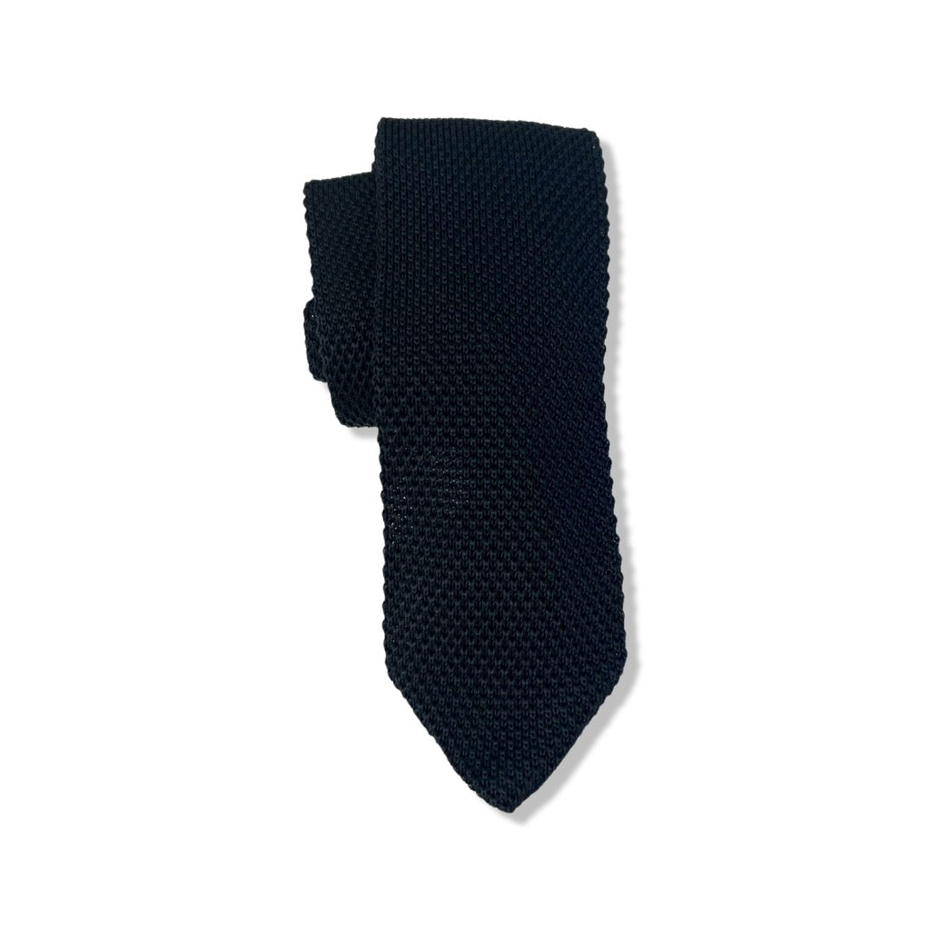 Black Knit Tie